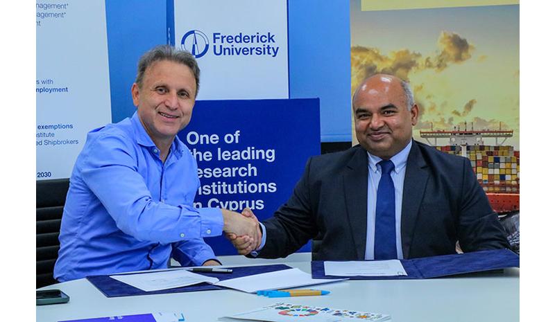 Συνεργασία μεταξύ MSC Shipmanagement και του Πανεπιστημίου Frederick Συνεργασία μεταξύ MSC Shipmanagement και του Πανεπιστημίου Frederick