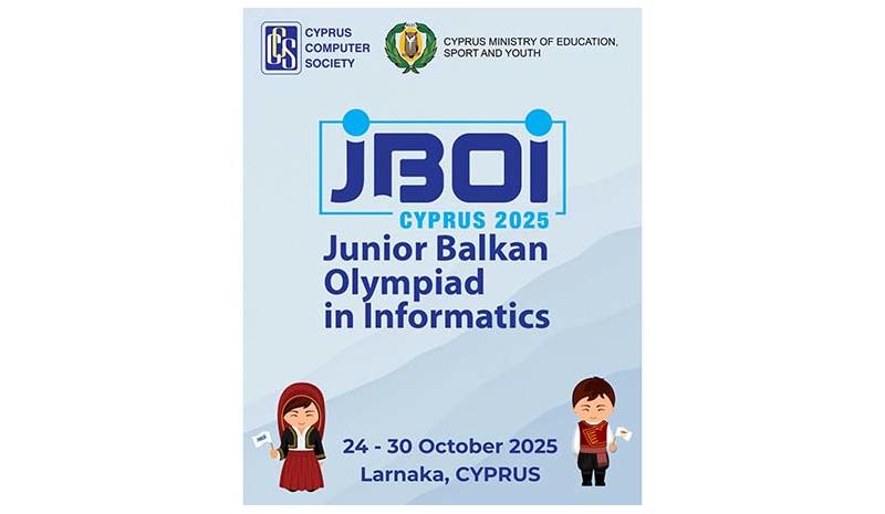 Η Κύπρος θα φιλοξενήσει την Junior Βαλκανιάδα Πληροφορικής 2025 Η Κύπρος θα φιλοξενήσει την Junior Βαλκανιάδα Πληροφορικής 2025