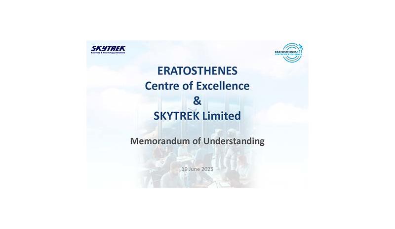 «Ερατοσθένης» και η εταιρεία Skytrek υπέγραψαν Μνημόνιο Συναντίληψης