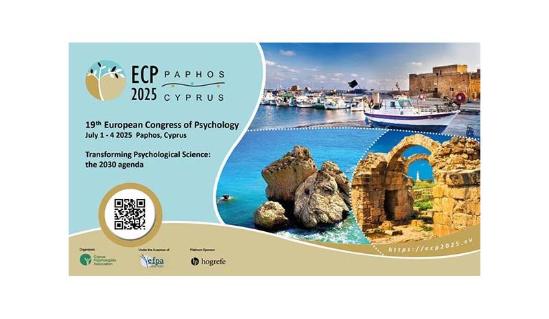 Στην Κύπρο το 19ο Ευρωπαϊκό Κογκρέσο Ψυχολογίας Στην Κύπρο το 19ο Ευρωπαϊκό Κογκρέσο Ψυχολογίας