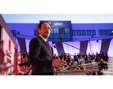 Νίκος Χριστοδουλίδης: Είμαστε περήφανοι για την εξελικτική πορεία του Πανεπιστημίου Λευκωσίας