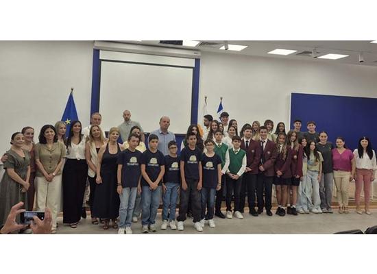 Τελετή απονομής συγχαρητηρίων στους μαθητές και φοιτητές του Junior Achievement Κύπρου