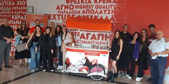 Επίσκεψη φοιτητών Διατροφoλογίας και Διαιτολογίας Ευρωπαϊκού Πανεπιστημίου στην Παγωτοβιομηχανία Παπαφιλίππου