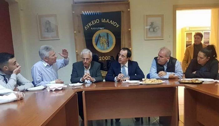 Επίσκεψη του Υπ. Εξωτερικών Νίκου Χριστοδουλίδη στο Λύκειο Ιδαλίου