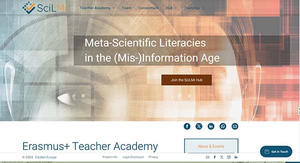 SciLMi Teacher Academy: ενίσχυση δεξιοτήτων εκπαιδευτικών για την αντιμετώπιση της παραπληροφόρησης