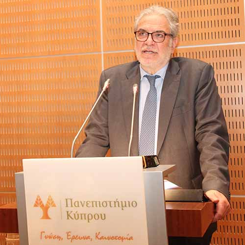 Ο Χρήστος Στυλιανίδης φιλοξενήθηκε στο Πανεπιστήμιο Κύπρου