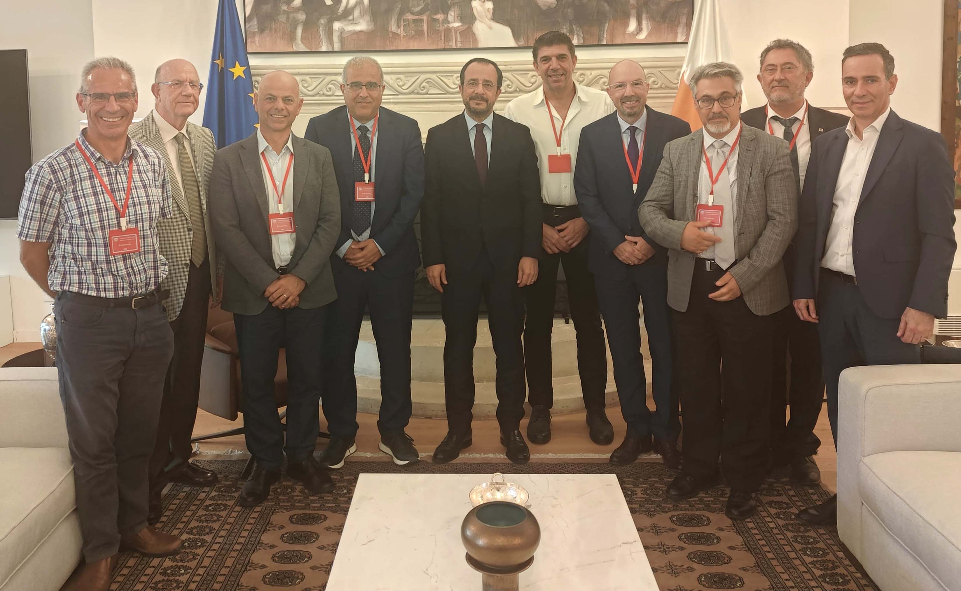 Συνάντηση των επτά Κέντρων Αριστείας της Κύπρου  με τον Πρόεδρο της Δημοκρατίας