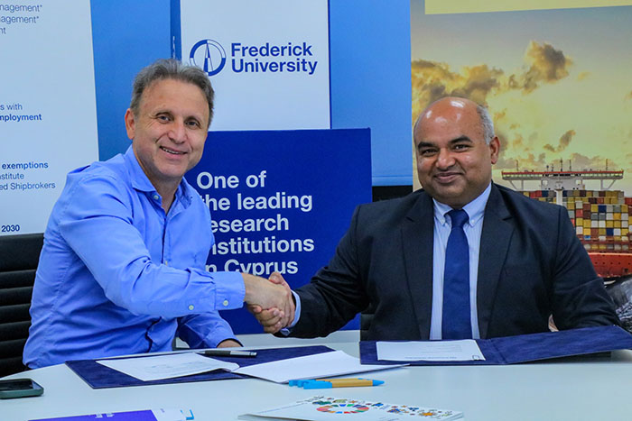 Συνεργασία μεταξύ MSC Shipmanagement και του Πανεπιστημίου Frederick