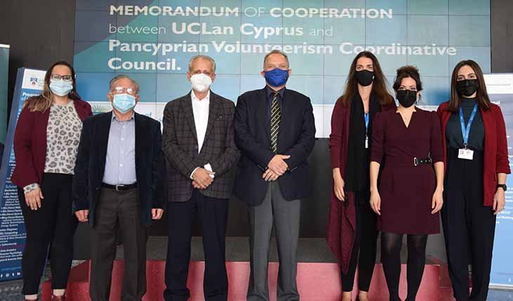 Μνημόνιο Συνεργασίας Παγκύπριου Συντονιστικού Συμβ. Εθελοντισμού και Πανεπιστημίου UCLan Cyprus