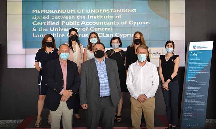 Πανεπιστήμιο UCLan Cyprus και Σύνδ. Εγκεκριμένων Λογιστών Κύπρου υπογράφουν μνημόνιο συναντίληψης