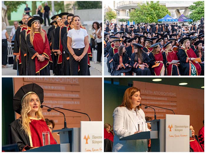 Λαμπρή Τελετή Αποφοίτησης Μεταπτυχιακών Φοιτητών/τριών τεσσάρων Σχολών του Πανεπιστημίου Κύπρου