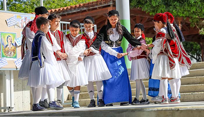 Εορτασμός της 25ης Μαρτίου στο Ένατο Δημοτικό Καψάλου