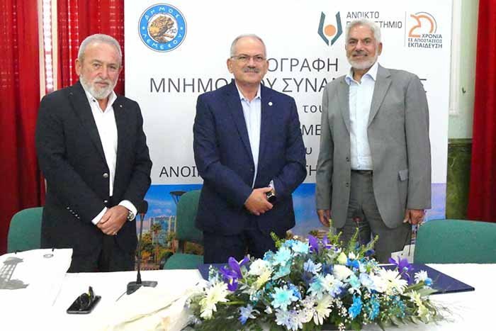 Υπογραφή μνημονίου συναντίληψης Δήμου Λεμεσού-Ανοικτού Πανεπιστημίου