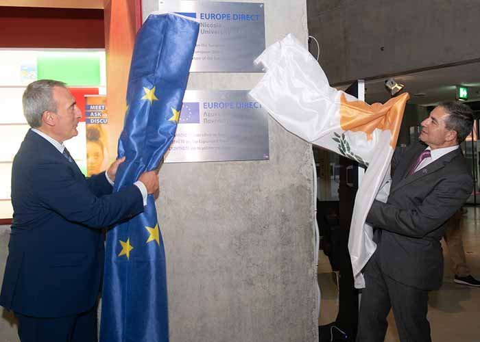 Τελέστηκαν τα εγκαίνια του «Europe Direct Λευκωσία – Πανεπιστήμιο Κύπρου»  στην Πανεπιστημιούπολη