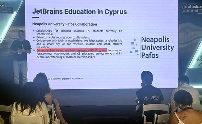 Το Πανεπιστήμιο Νεάπολις Πάφος και η JetBrains στο Reflect Festival 2024