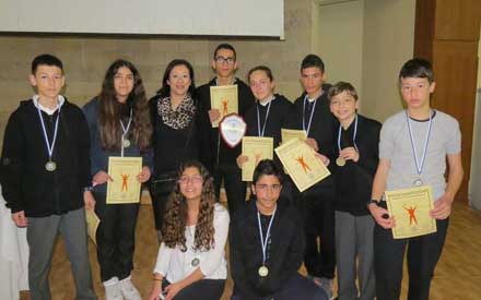 Πρώτο παγκύπριο βραβείο στη Μαθηματική Σκυταλοδρομία 2015 για το Γυμνάσιο Αρχαγγέλου Λακατάμειας