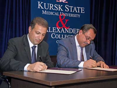 Υπογράφηκε συμφωνία του Alexander College με Ιατρικό Πανεπιστήμιο της Ρωσίας