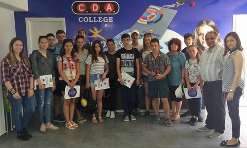 Μαθητές από τη Lipova, Ρουμανίας στο Κολλέγιο CDA Πάφου