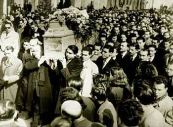 H κηδεία του Παλαμά
