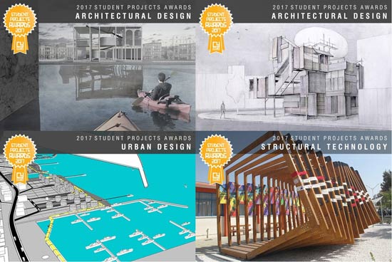 Διάκριση φοιτητών του Τμήματος Αρχιτεκτονικής στον Student Projects Awards 2017