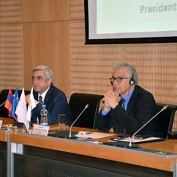 Ο Πρόεδρος της Αρμενίας στο Πανεπιστήμιο Κύπρου