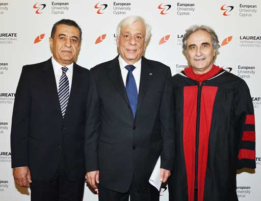 Ο Προκόπης Παυλόπουλος αναγορεύθηκε σε Επίτιμο Διδάκτορα του Ευρωπαϊκού Πανεπιστημίου Κύπρου