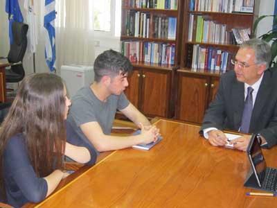 Συνάντηση Καδή με εκπροσώπους των μαθητών (ΠΣΕΜ)