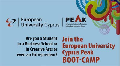 Bootcamp για νέους Επιχειρηματίες από το Ευρωπαϊκό Πανεπιστήμιο Κύπρου