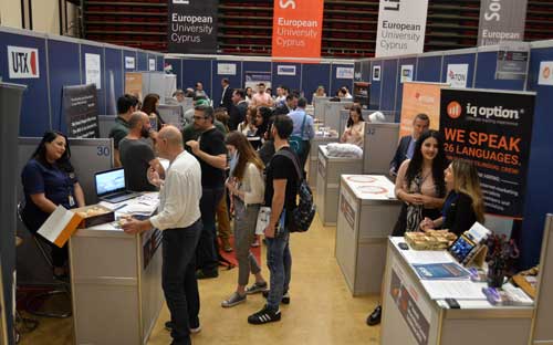 Πραγματοποιήθηκε η 19η Ετήσια Έκθεση Καριέρας του Ευρωπαϊκού Πανεπιστημίου Κύπρου