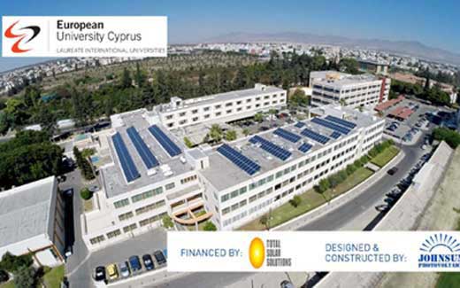 To Ευρωπαϊκό Πανεπιστήμιο Κύπρου εγκαινιάζει φωτοβολταϊκή εγκατάσταση 90kWp