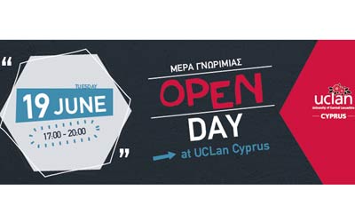 Open Day Πανεπιστημίου UCLan Cyprus με 50% έκπτωση στην προκαταβολή