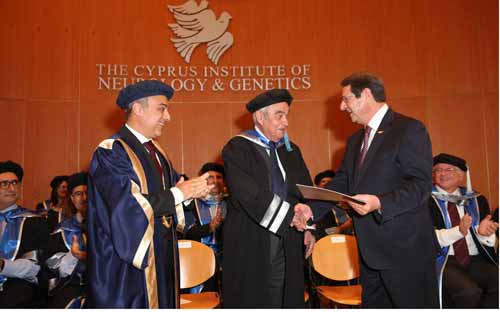 Ανώτατη διάκριση στον Γεώργιο Δαυίδ από τη Σχολή Μοριακής Ιατρικής Κύπρου