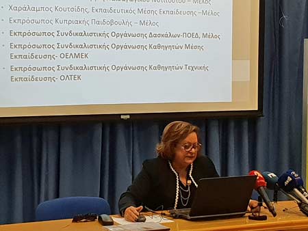 Η παρουσίαση της Πρότασης για Αξιολόγηση Μαθητή από την καθηγήτρια Μαίρη Κουτσελίνη