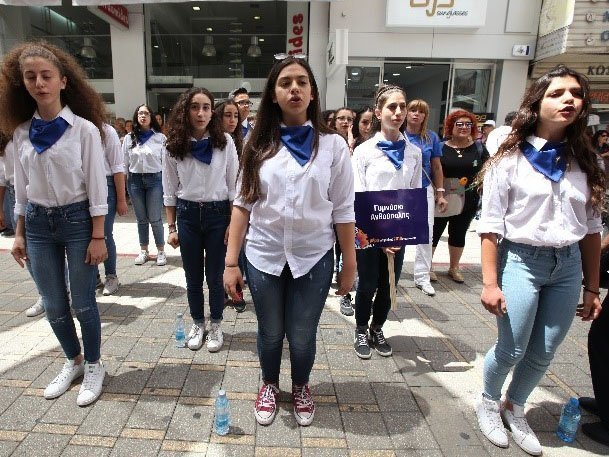 Η πιο μεγάλη Χορωδιακή Παρέλαση που έγινε ποτέ στη Λευκωσία τη Μέρα Τραγουδιού 2018