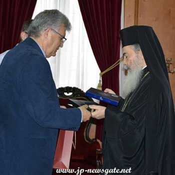 Ο Γ. Επιθεωρητής Χρίστος Χατζηαθανασίου συναντήθηκε με τον Πατριάρχη Ιεροσολύμων