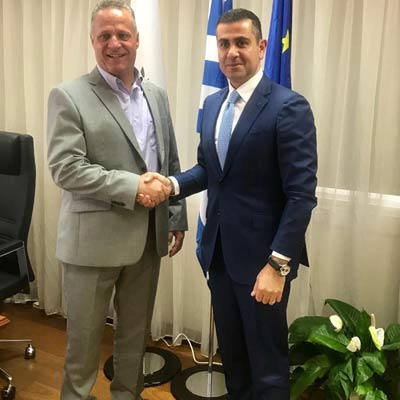 Συνάντηση Χαμπιαούρη με τον Επικεφαλής του Γραφείου του Ευρ. Κοινοβουλίου στην Κύπρο Αντρέα Κεττή Image