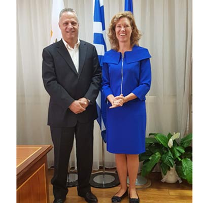 Συνάντηση Χαμπιαούρη με την Πρέσβειρα του Βασιλείου της Ολλανδίας στην Κύπρο Image