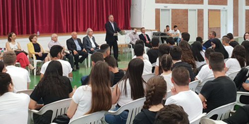 Επίσκεψη Χαμπιαούρη στο Λύκειο Αγίου Ιωάννη Λεμεσού Image