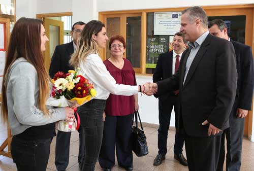 Επίσκεψη Χαμπιαούρη στην Α΄ Τεχνική Σχολή Λευκωσίας Image