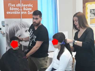Β’ Δημοτικό Λακατάμειας- Αγίου Μάμα: Mαθητές έκοψαν τα μαλλιά τους για στήριξη του Καραϊσκάκειου