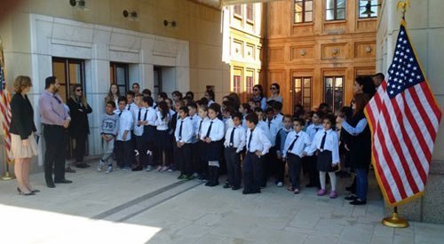 Επίσκεψη ΙΗ’ Δημοτικού Σχολείου Λεμεσού Αγίου Αντωνίου στην Πρεσβεία των ΗΠΑ στη Λευκωσία