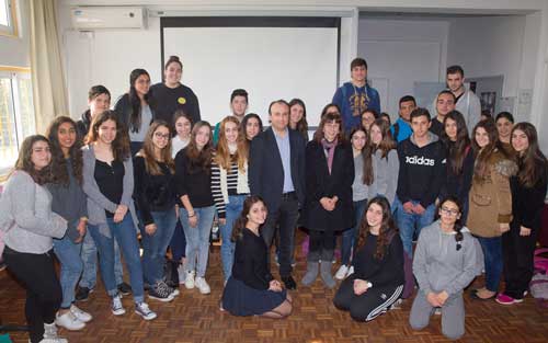 Επίσκεψη Ευρωβουλευτή κ. Δημήτρη Παπαδάκη στο Λύκειο Αγίου Νικολάου Λεμεσού