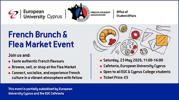 Γεύσεις και άρωμα Γαλλίας στο «French Brunch & Flea Market» του Ευρωπαϊκού Πανεπιστημίου Κύπρου Image