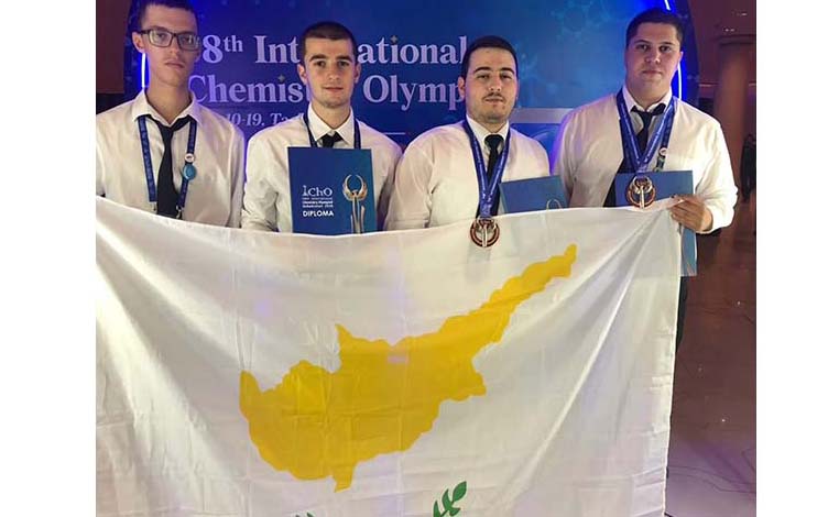 Δύο χάλκινα μετάλλια και ένας έπαινος για την Κύπρο στην 58η Διεθνή Ολυμπιάδα Χημείας Image